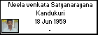 Neela venkata Satyanarayana Kandukuri